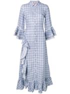 Ermanno Scervino Checked Shirt Dress - Blue