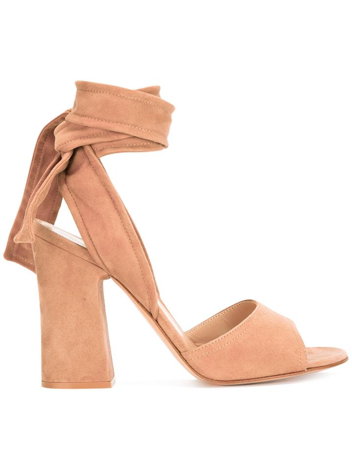 Gianvito Rossi Nika 10.5 Sandals - Nude & Neutrals