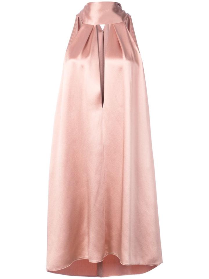 Galvan Halterneck Short Dress - Pink & Purple