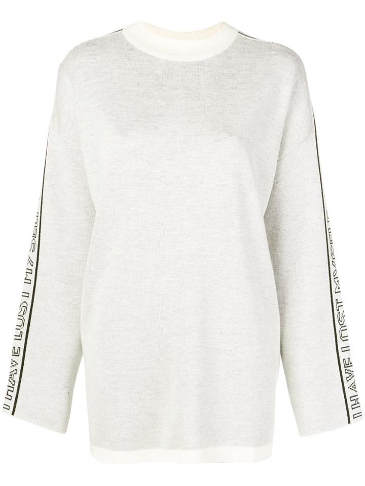 Msgm I Have Lost Myself Jumper - White