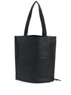Yohji Yamamoto Logo Embossed Tote - Black