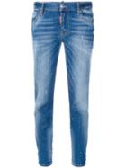 Dsquared2 - Cropped Skinny Jeans - Women - Cotton/polyester/spandex/elastane - 40, Blue, Cotton/polyester/spandex/elastane