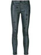 Rta Star Print Cropped Trousers - Grey