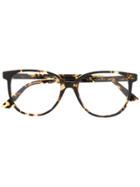 Bottega Veneta Eyewear Rounded Frame Glasses - Brown