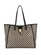 Dell' Est Geometric Print Tote - Black