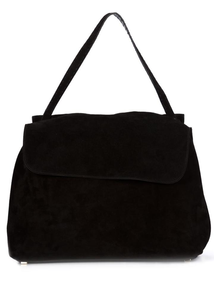 The Row Top Handle Tote, Women's, Black