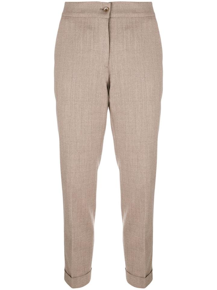 Etro Slim Tailored Trousers - Nude & Neutrals