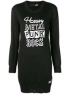 Love Moschino Heavy Metal Punk Knitted Dress - Black