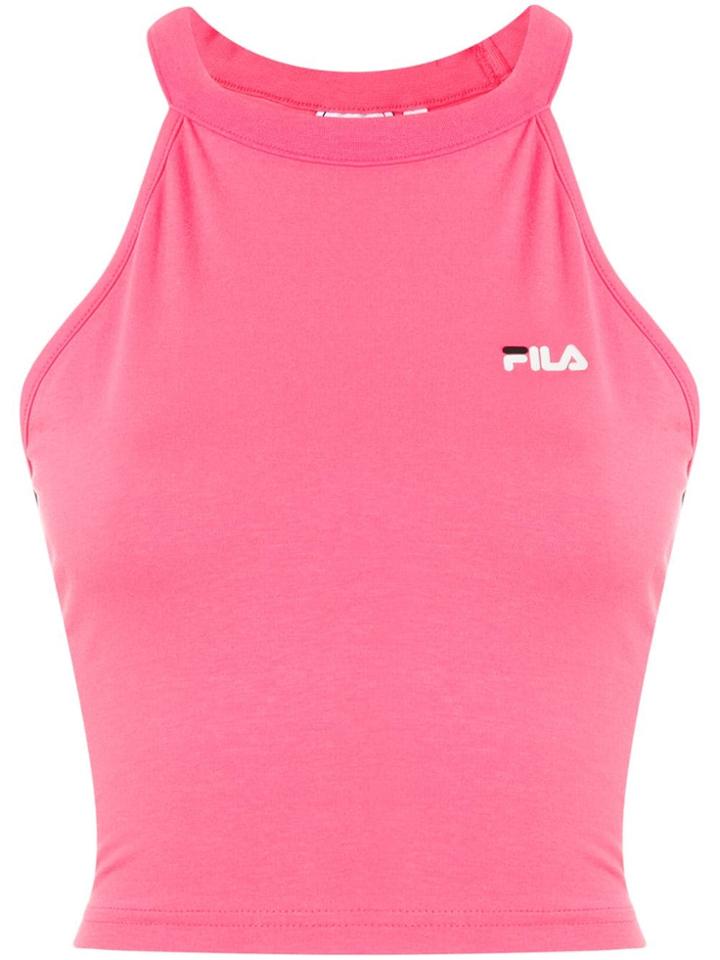 Fila Logo Crop Top - Pink