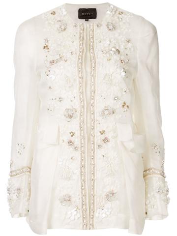 Biyan Embellished Jacket - White