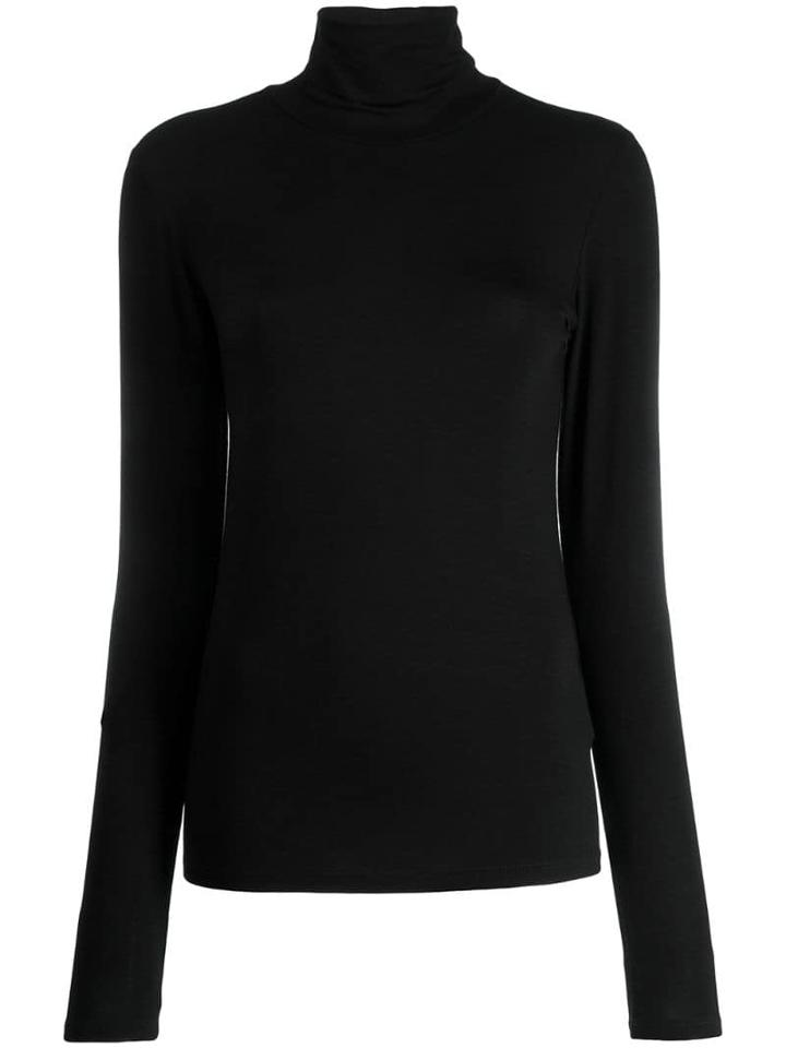 Majestic Filatures Turtleneck Slim-fit Sweater - Black