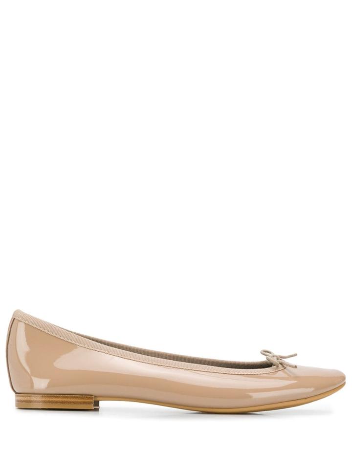 Repetto Lili Patent Leather Ballerinas - Brown