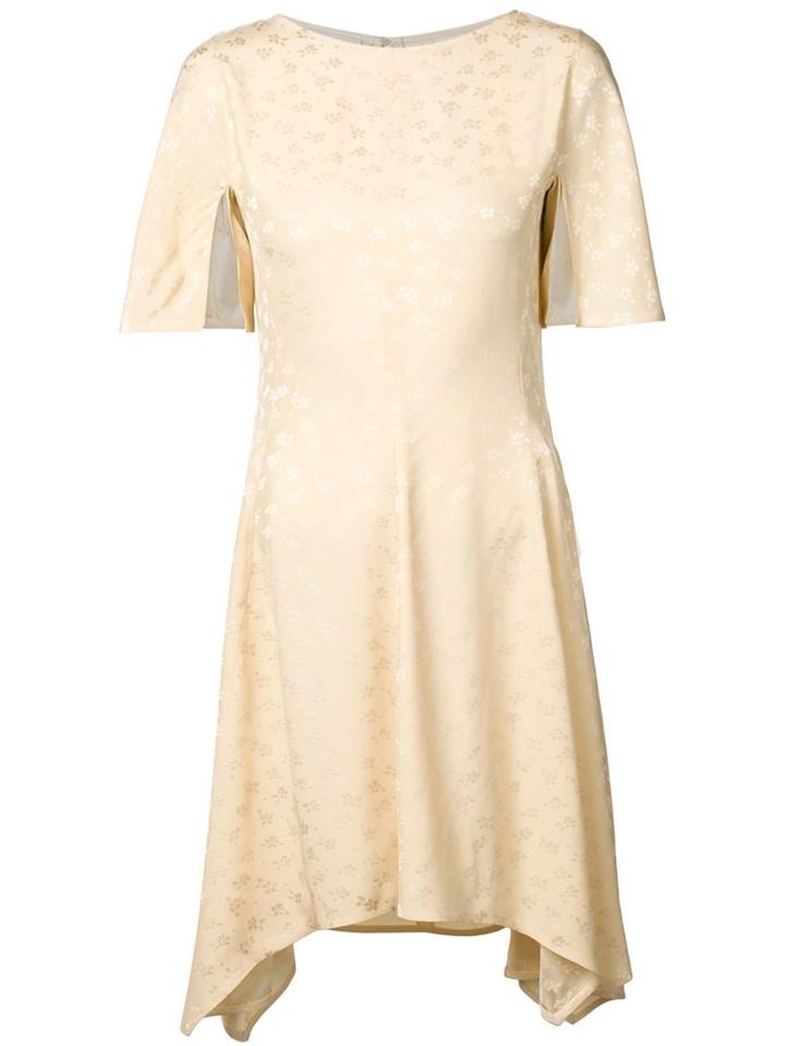 Stella Mccartney Floral Jacquard Dress, Women's, Size: 40, Beige, Rayon/silk