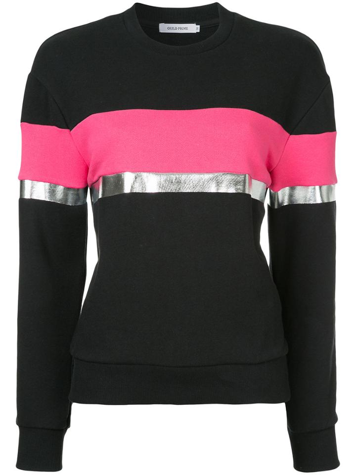 Guild Prime Contrast Stripe Sweatshirt - Black