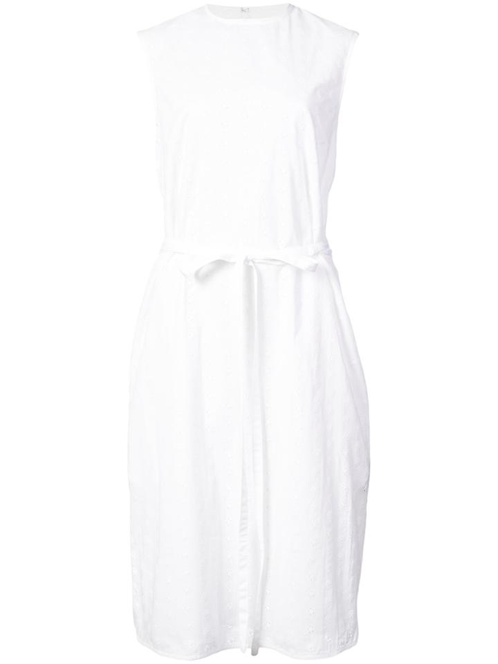 Calvin Klein 205w39nyc Embroidered Belted Dress - White