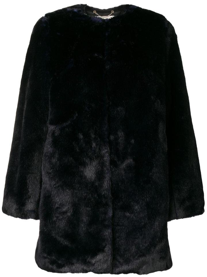 Michael Michael Kors Collarless Coat - Blue