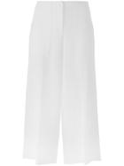 Theory Ambrisia Trousers, Women's, Size: L, White, Triacetate/polyester