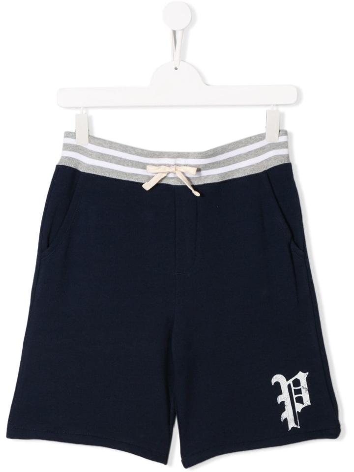 Ralph Lauren Kids Teen Logo Print Track Shorts - Blue