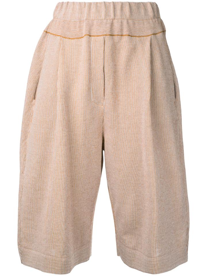 Boboutic High-waisted Shorts - Yellow & Orange