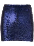 Iro Nobles Sequin Mini Skirt - Blue