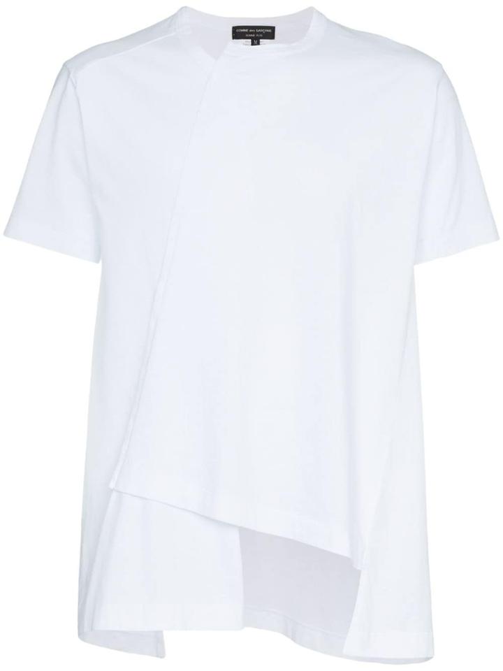 Comme Des Garçons Homme Plus Asymmetric Cotton T Shirt - White