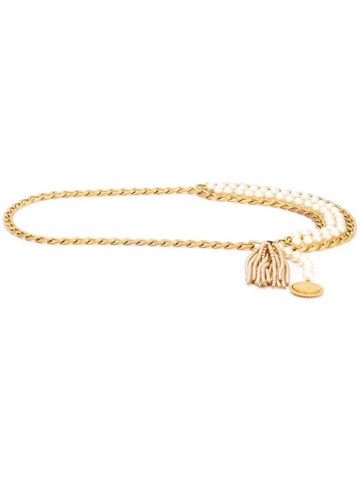 Chanel Vintage 1980's Rock Necklace - Gold