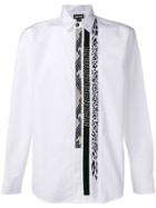 Just Cavalli Contrast-placket Fitted Shirt - White