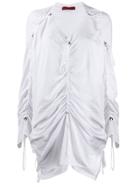 Di Liborio Ruched Toggle Detail Blouse - White