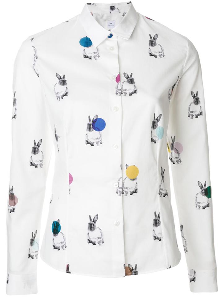 Paul Smith Printed Bunny Shirt - White