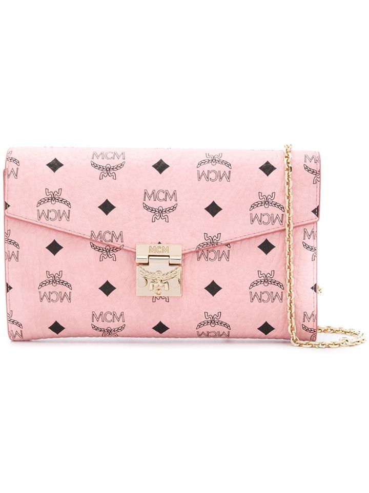 Mcm Large Patricia Continental Crossbody Bag - Pink & Purple