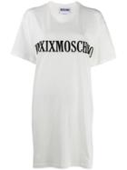 Moschino Embroidered Logo T-shirt Dress - White