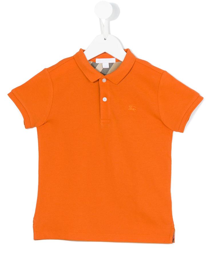 Burberry Kids - Classic Polo Shirt - Kids - Cotton - 10 Yrs, Boy's, Yellow/orange