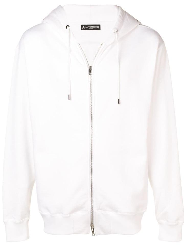 Mastermind World Zipped Skull Hoodie - White
