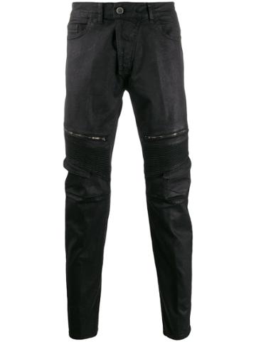 Frankie Morello Da Vinci Motor Denim Jeans - Black