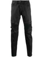 Frankie Morello Da Vinci Motor Denim Jeans - Black