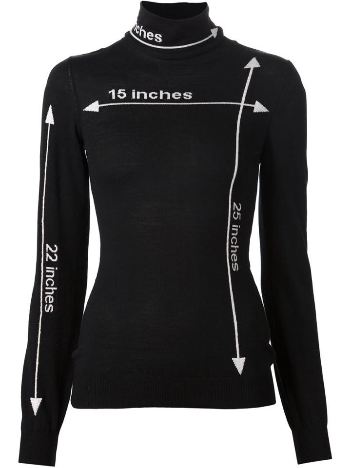 Moschino Measurements Intarsia Sweater
