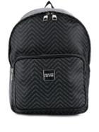 Versace Jeans Couture Zig-zag Logo Backpack - Black