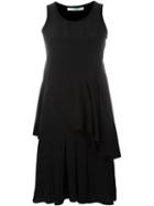 Givenchy Layered Sleeveless Dress, Women's, Size: 34, Black, Silk/cotton/spandex/elastane
