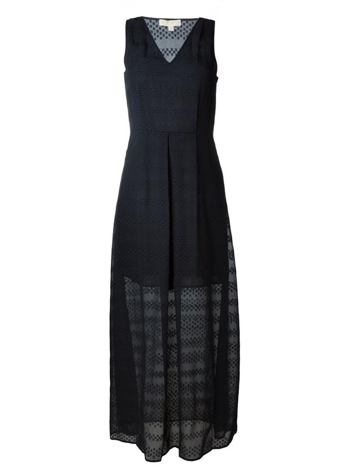 Michael Michael Kors Dotted Layered Long Dress
