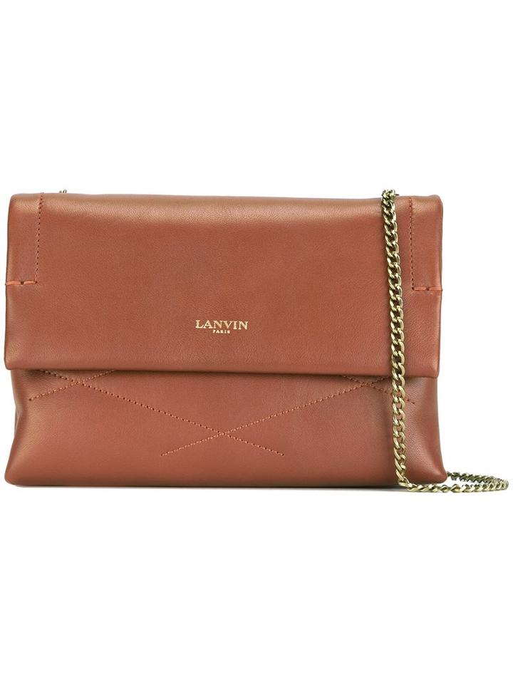Lanvin Mini 'sugar' Shoulder Bag, Women's, Brown