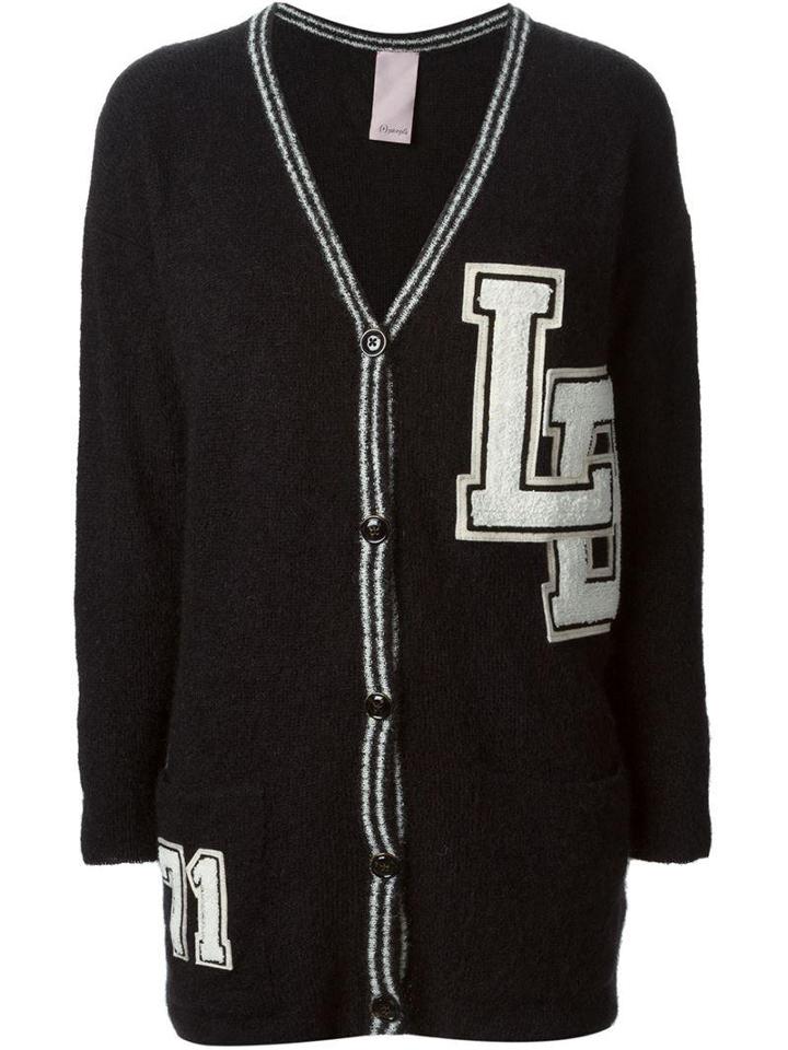 +people Embroidered Patches Cardigan