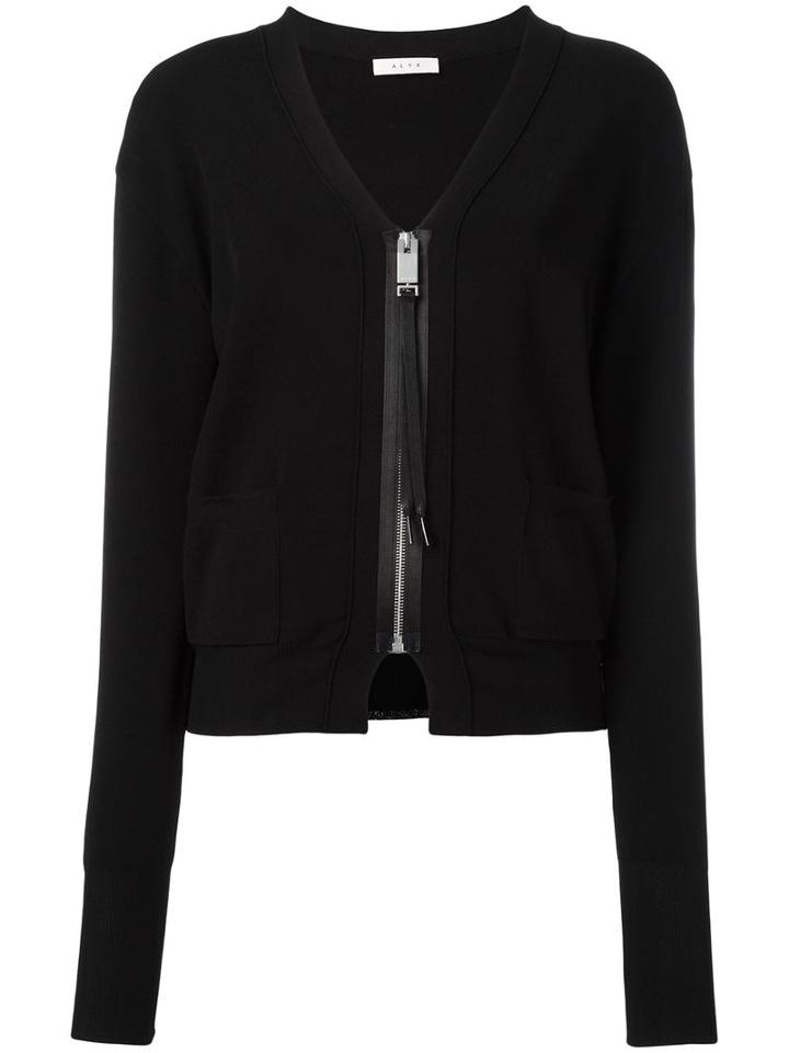 Alyx Zipped Cardigan, Women's, Size: Small, Black, Viscose/polyester