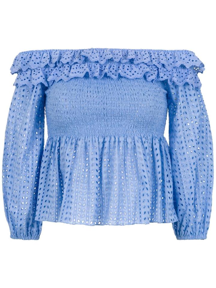 Nk Off The Shoulder Top - Blue