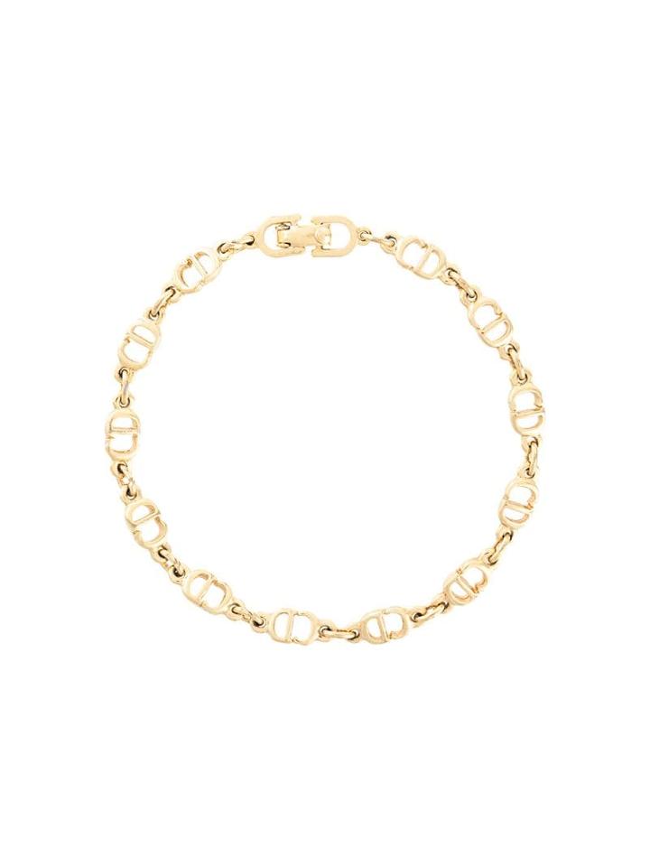 Christian Dior Pre-owned Logo Link Bracelet - Gold