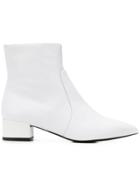 Fabio Rusconi Pointed Ankle Boots - White