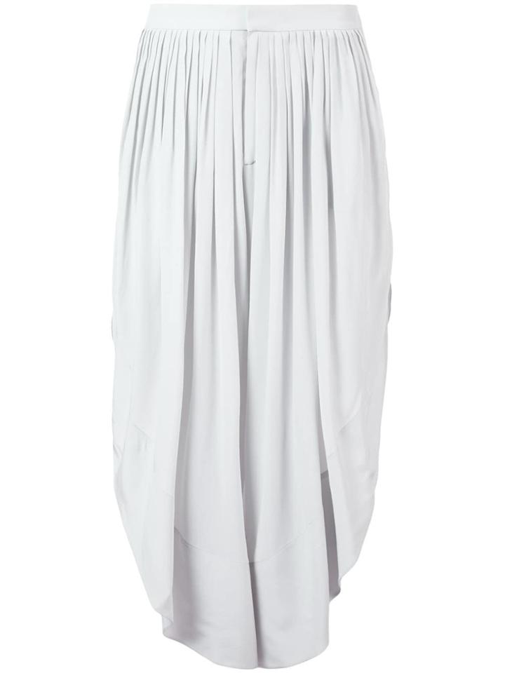 Chloé Asymmetric Cropped Trousers - Grey