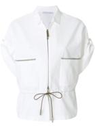 Fabiana Filippi Cropped Sleeves Jacket - White