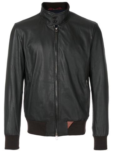 Stewart Classic Bomber Jacket - Brown