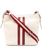 Bally Stripe Detail Shoulder Bag - Neutrals