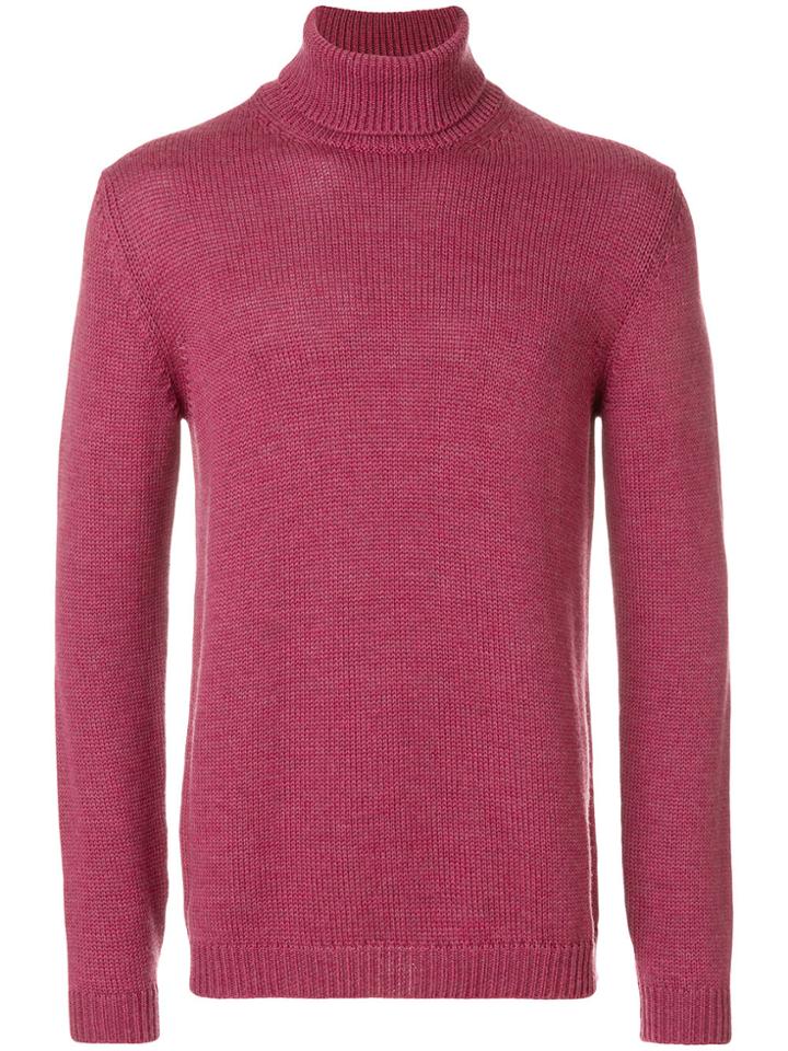 Roberto Collina Turtleneck Jumper - Pink & Purple